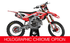 HONDA BOLTING SERIES (JEDES FAHRRADMODELL UND JEDE FARBE!) Semi-Custom Factory Backing Graphics 