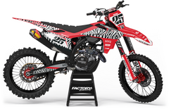 GAS GAS ZEBRA SERIES (ANY BIKE MODEL AND COLORS!) Semi-Custom Factory Backing Graphics