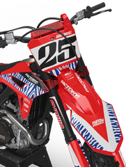 HONDA ZEBRA SERIES (ANY BIKE MODEL AND COLORS!) Semi-Custom Factory Backing Graphics