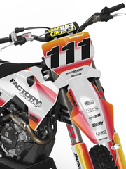 HUSQVARNA SUNSET SERIES (ANY BIKE MODEL AND COLORS!) Semi-Custom Factory Backing Graphics