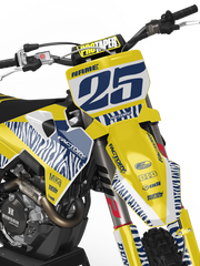 HUSQVARNA ZEBRA SERIES (ANY BIKE MODEL AND COLORS!) Semi-Custom Factory Backing Graphics