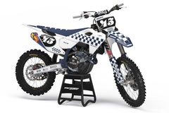 HUSQVARNA CHECKERS SERIES (JEDES FAHRRADMODELL UND JEDE FARBE!) Semi-Custom Factory Backing Graphics