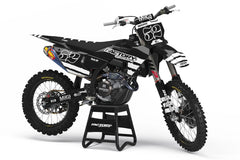 HUSQVARNA BLACK PUNK FLAG SERIES (ANY BIKE MODEL AND COLORS!) Semi-Custom Factory Backing Graphics