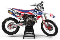 HUSQVARNA USA SERIES (ANY BIKE MODEL AND COLORS!) Semi-Custom Factory Backing Graphics