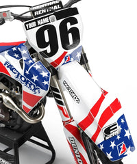 HUSQVARNA USA SERIES (ANY BIKE MODEL AND COLORS!) Semi-Custom Factory Backing Graphics