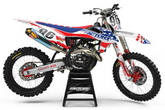 KT USA SERIES (ANY BIKE MODEL AND COLORS!) Semi-Custom Factory Backing Graphics