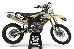 KAWASAKI CAMOUFLAGE 2 (ANY BIKE MODEL AND COLORS!) Semi-Custom Factory Backing Graphics