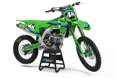 KAWASAKI RETRO SERIES (ANY BIKE MODEL AND COLORS!) Semi-Custom Factory Backing Graphics