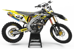 SUZUKI BLITZ SERIES (ANY BIKE MODEL AND COLORS!) Semi-Custom Factory Backing Graphics