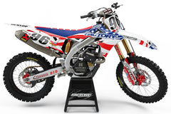 SUZUKI USA SERIES (ANY BIKE MODEL AND COLORS!) Semi-Custom Factory Backing Graphics