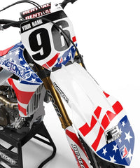 YAMAHA USA SERIES (ANY BIKE MODEL AND COLORS!) Semi-Custom Factory Backing Graphics