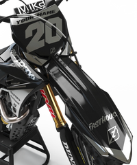 SUZUKI PL1 CHROME (MUST SELECT CHROME FINISH  OPTION) Semi-Custom Factory Backing Graphics