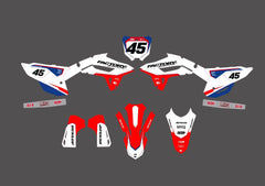 HONDA PAT SERIES (JEDES FAHRRADMODELL UND JEDE FARBE!) Semi-Custom Factory Backing Graphics 