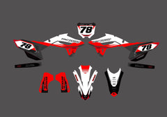 HONDA SUPERFLY SERIES (ANY BIKE MODEL AND COLORS!) Semi-Custom Factory Backing Graphics