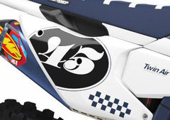 HUSQVARNA CHECKERS SERIES (JEDES FAHRRADMODELL UND JEDE FARBE!) Semi-Custom Factory Backing Graphics