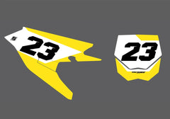 Cobra Motorcycles Stealth Factory Backing Pre Printed number decal Set - choose your name, # , colorway