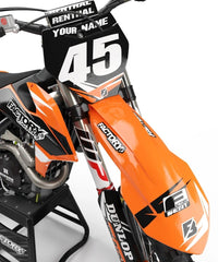 KT FAST GUY SERIES (ANY BIKE MODEL AND COLORS!) Semi-Custom Factory Backing Graphics