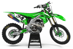 KAWASAKI GONE (ANY BIKE MODEL AND COLORS!) Semi-Custom Factory Backing Graphics