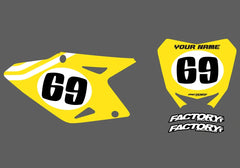 Cobra Motorcycles Vintage 1 Factory Backing Pre Printed number decal Set - choose your name, # , colorway