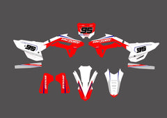 HONDA SUPERSONIC SERIES (ANY BIKE MODEL AND COLORS!) Semi-Custom Factory Backing Graphics