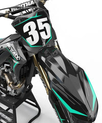 KAWASAKI MIDNIGHT SERIES (JEDES FAHRRADMODELL UND JEDE FARBE!) Semi-Custom Factory Backing Graphics