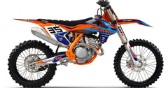 KT FAST SERIES (ANY BIKE MODEL AND COLORS!) Semi-Custom Factory Backing Graphics