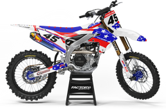 USA 45 (ANY BIKE MODEL AND COLORS!) Semi-Custom Factory Backing Graphics